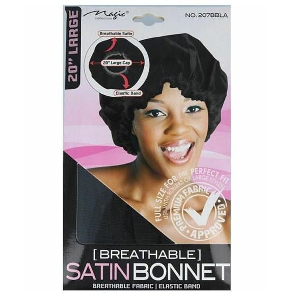 Magic Breathable Satin Bonnet (Large) – Braids and Wigs