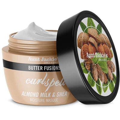 AUNT JACKIE'S BUTTER FUSIONS CURL SPELL ALMOND MILK & SHEA MOISTURE MASQUE -wigs