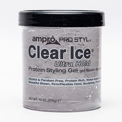 CLEAR ICE® PROTEIN STYLING GEL | ULTRA HOLD -wigs