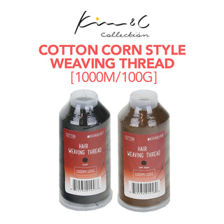 KIM & C Cotton Corn Style Weaving Thread [1000m/100g] -wigs