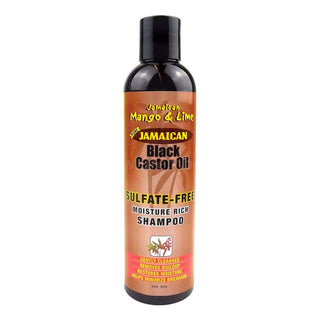 JAMAICAN MANGO & LIME Black Castor Oil Sulfate Free Shampoo (8oz) -wigs
