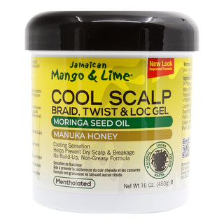 JAMAICAN MANGO & LIME No More Itch Cool Scalp Braid, Twist & Lock Gel (16oz) -wigs