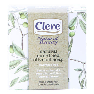 CLERE Natural Sun Dried Olive Oil Soap (200g)