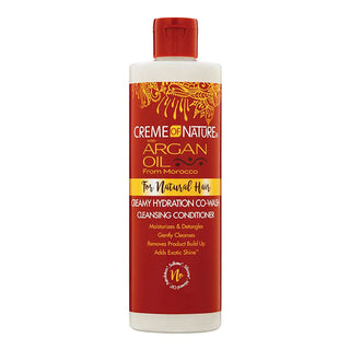 CREME OF NATURE Argan Oil Creamy Hydration Co-wash Cleansing Conditioner (12oz) -wigs