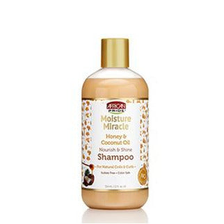 AFRICAN PRIDE Moisture Miracle Honey & Coconut Oil Shampoo (12oz) -wigs