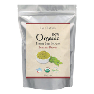 CARE NATURA 100% Organic Henna Leaf Powder [Natural Brown] -wigs