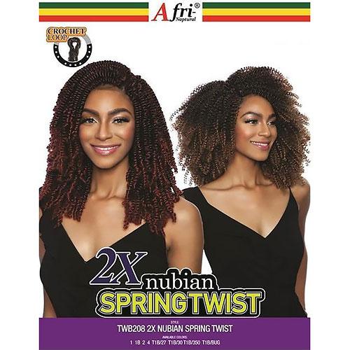 Afri-Naptural Crochet Braid 2X Nubian Spring Twist -wigs