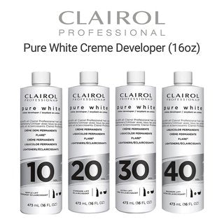 CLAIROL Pure White Creme Developer (16oz) -wigs