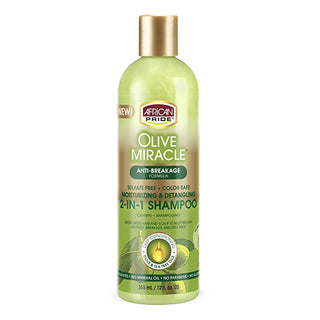RICAN PRIDE Olive Miracle 2-In-1 Shampoo & Conditioner (12oz) -wigs