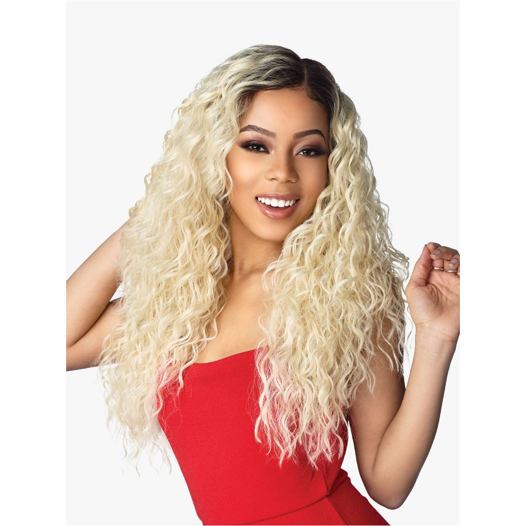 SENSATIONNEL SYNTHETIC DASHLY LACE FRONT WIG LACE UNIT 3 Braids