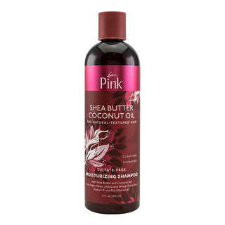 PINK Shea Butter Coconut Oil Sulfate-Free Moisturizing Shampoo (12oz) -wigs