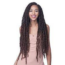 BOBBI BOSS BUTTERFLY SYNTHETIC LOC CROCHET BRAID NU LOCS 24″