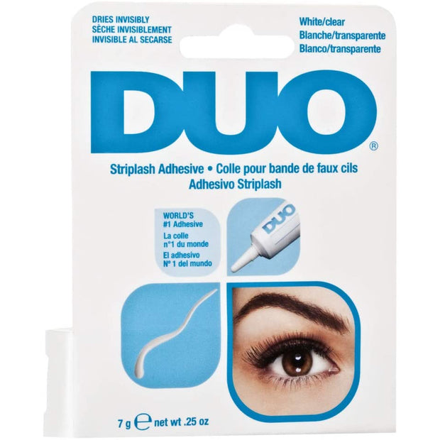 DUO Striplash Faux Eyelash Adhesive Water Proof Solution, Clear, 0.25 oz./7 g. -wigs