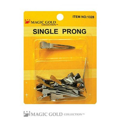 Magic Gold Single Prong Clip -wigs