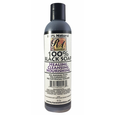 RA Cosmetics Black Liquid Soap 8 oz -wigs