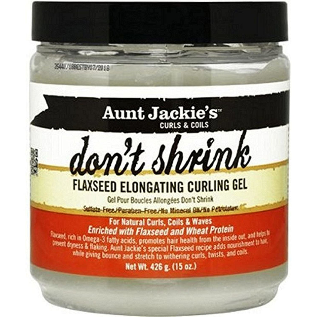 AUNT JACKIE'S Don't Shrink Flaxseed Elongating Curl Gel (15oz) -wigs