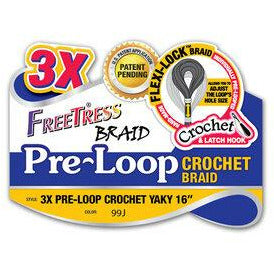 FREETRESS-3X PRE-LOOP CROCHET YAKY 16"