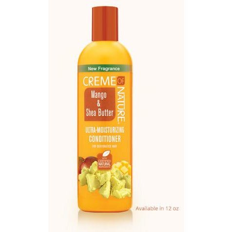 Creme Of Nature Mango & Shea Butter Ultra Moisturizing Conditioner (12 Oz) - Braids and Wigs