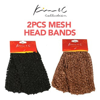 KIM & C 2pcs Mesh Head Bands