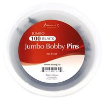 KIM & C 100pcs Jumbo Bobby Pins (100pcs/jar)