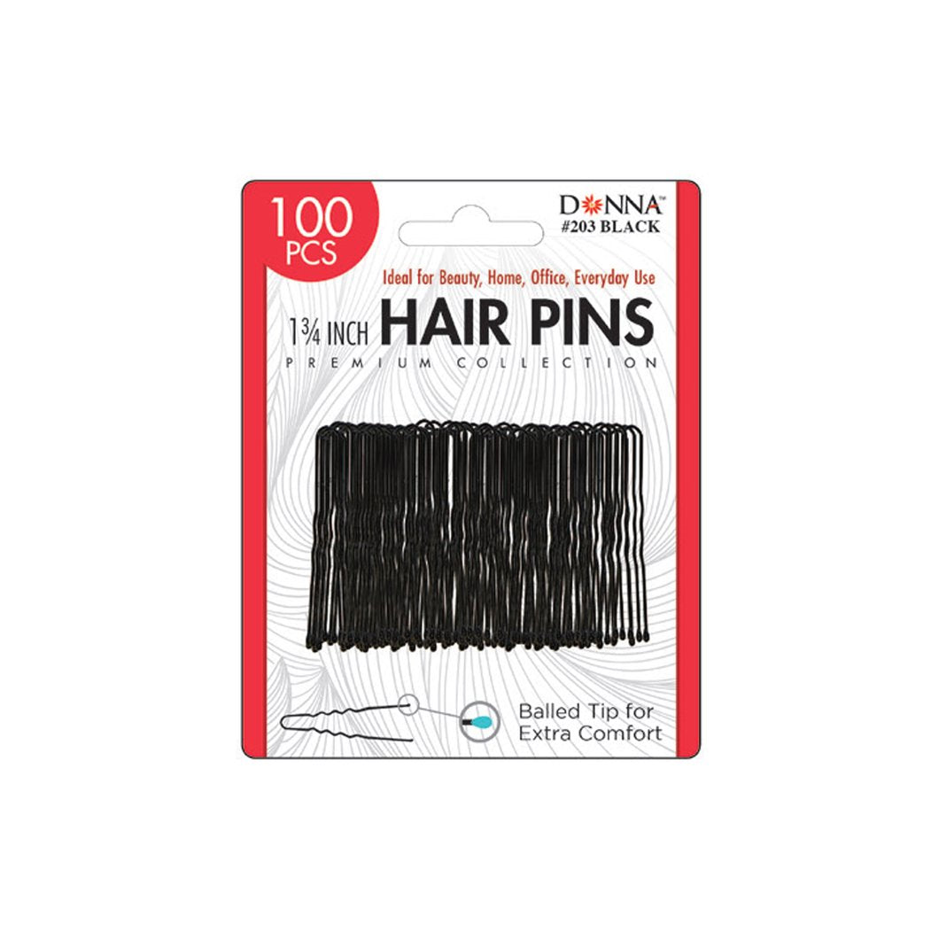Donna 1 1/2” Hair Pins 110pcs 201 Black -wigs