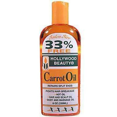 HOLLYWOOD BEAUTY CARROT OIL – REPAIRS SPLIT ENDS -wigs