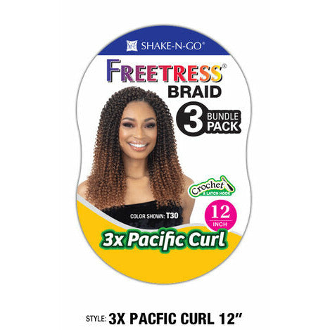 FREETRESS-3X PACIFIC CURL 12"