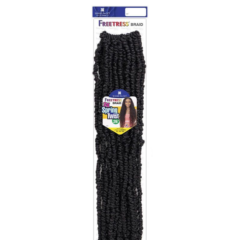 2X SPRING TWIST 26"|Synthetic Crochet Braid| Shake n go