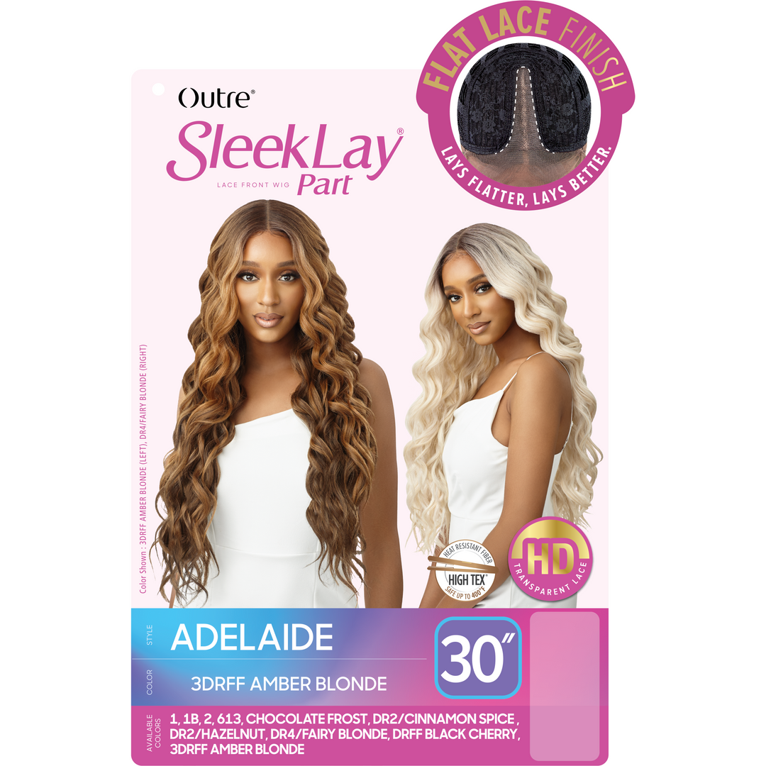 Outre Synthetic Sleeklay Part HD Lace Front Wig ADELAIDE 1B