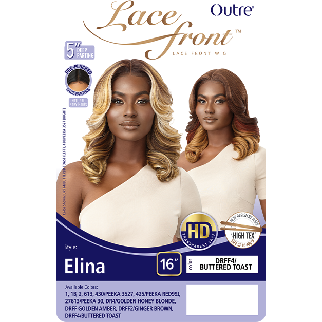 Outre Synthetic Swiss HD Lace Front Wig - ELINA