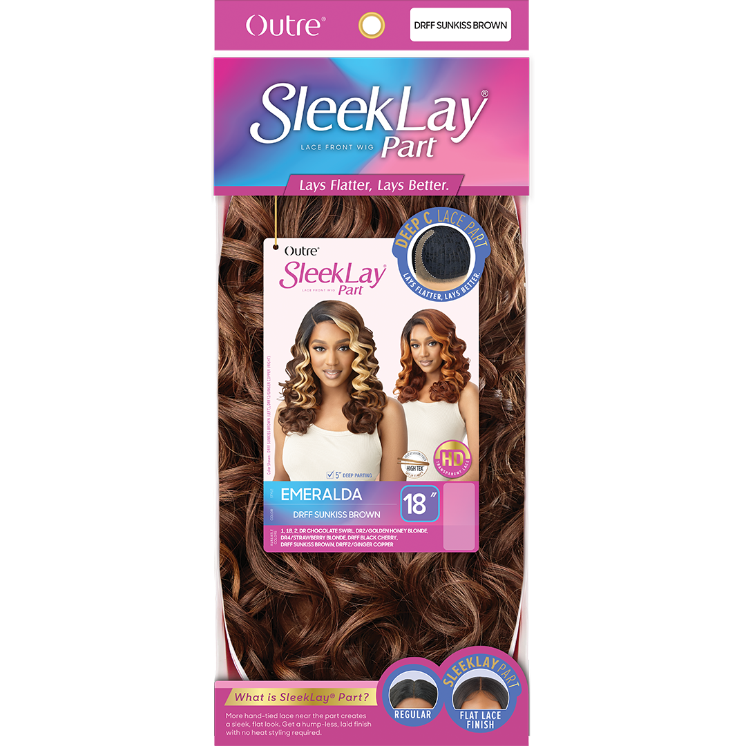 Outre Synthetic Sleeklay Part HD Lace Front Wig - EMERALDA
