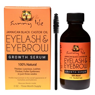 SUNNY ISLE Jamaican Black Castor Oil Eyelash & Eyebrow Growth Serum (2oz)