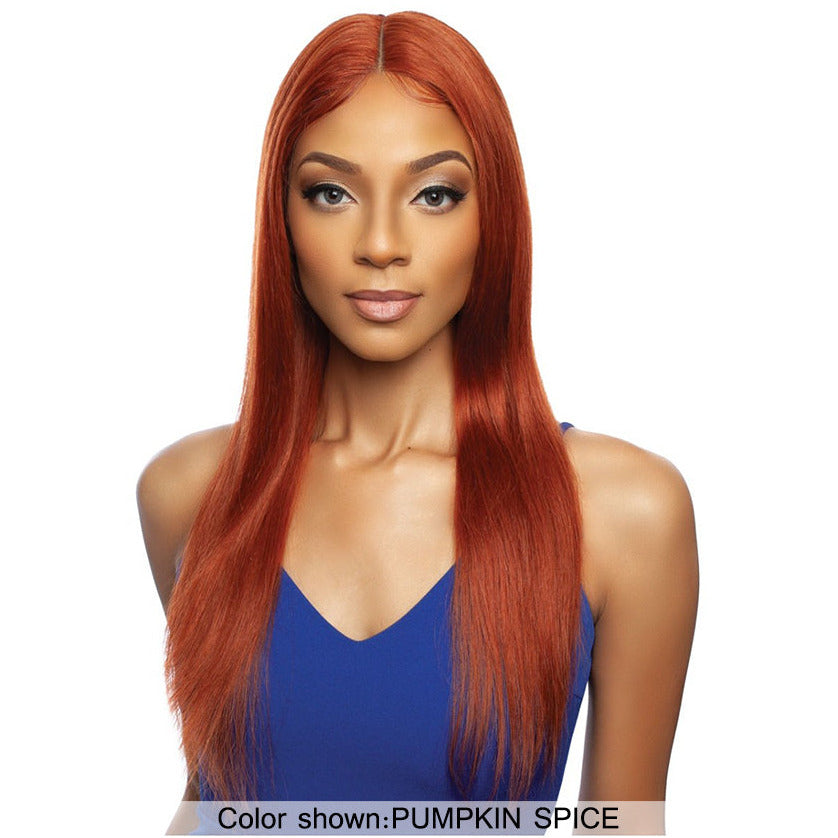 Mane Concept Trill 13A Human Hair HD Pre-Colored Lace Front Wig - TROC210 13A PUMPKIN SPICE STRAIGHT 24"