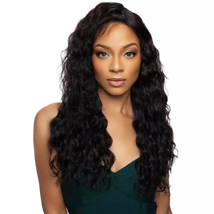 Mane Concept Trill 13A 100% Unprocessed Human Hair HD Whole Lace Wig - TROH404 DEEP WAVE 24"