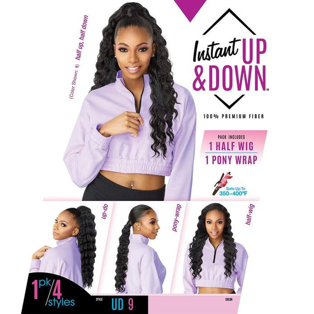 UD 9 | Instant Up & Down Synthetic Pony Wrap Half Wig -wigs