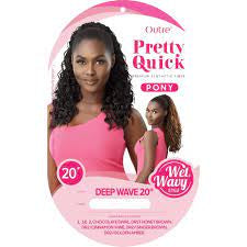 Outre Pretty Quick Pony WET & WAVY DEEP WAVE 20"