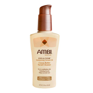 AMBI Even & Clear Moisturizing Coconut Oil Cocoa Butter Facial Cleanser (3.5oz)
