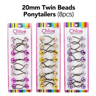 CHLOE Glitter Hair Bubbles (8pcs)