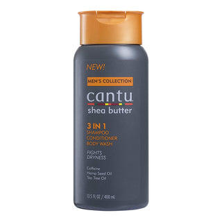 CANTU Mens 3 In 1 Shampoo/ Conditioner/ Body Wash (13.5oz) -wigs