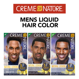 CREME OF NATURE Moisture Rich Liquid Hair Color for Men -wigs