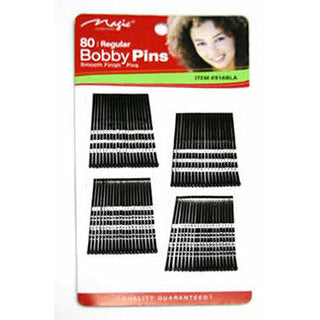 MAGIC COLLECTION 80pcs Bobby Pins - Black 1-3/4 inch