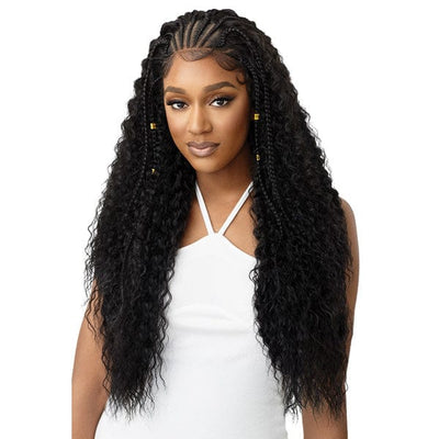 Outre Pre-Braided 13x4 HD Glueless Lace Front Wig - STITCH BRAID RIPPLE WAVE 30″