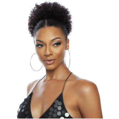 Mane Concept Pristine Queen Human Hair DrawString - PQWNT03 AFRO PUFF WNT LARGE